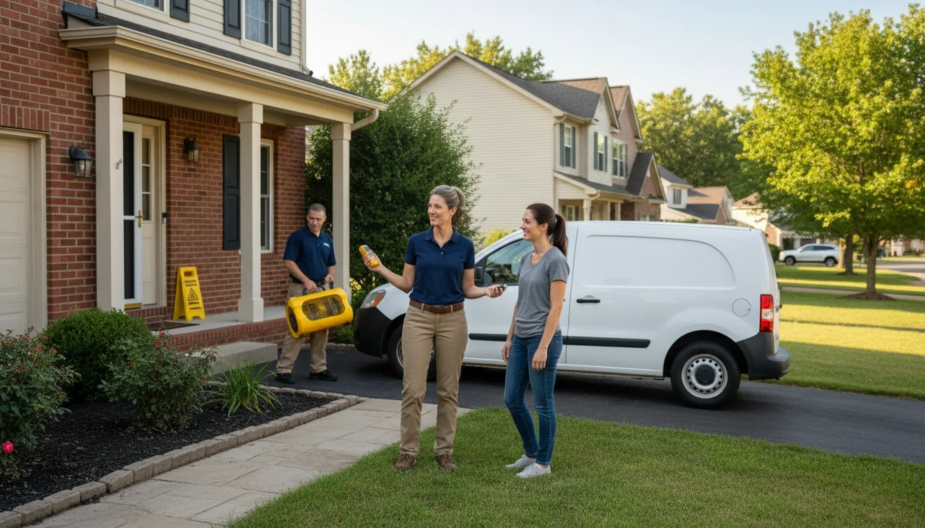 Water restoration image for Dehumidification And Cleanup Services in Orchard, TX